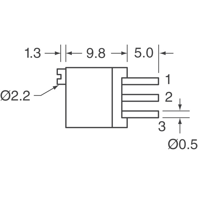 T93YA504KT20 Vishay Sfernice  Trimmer Potentiometers
